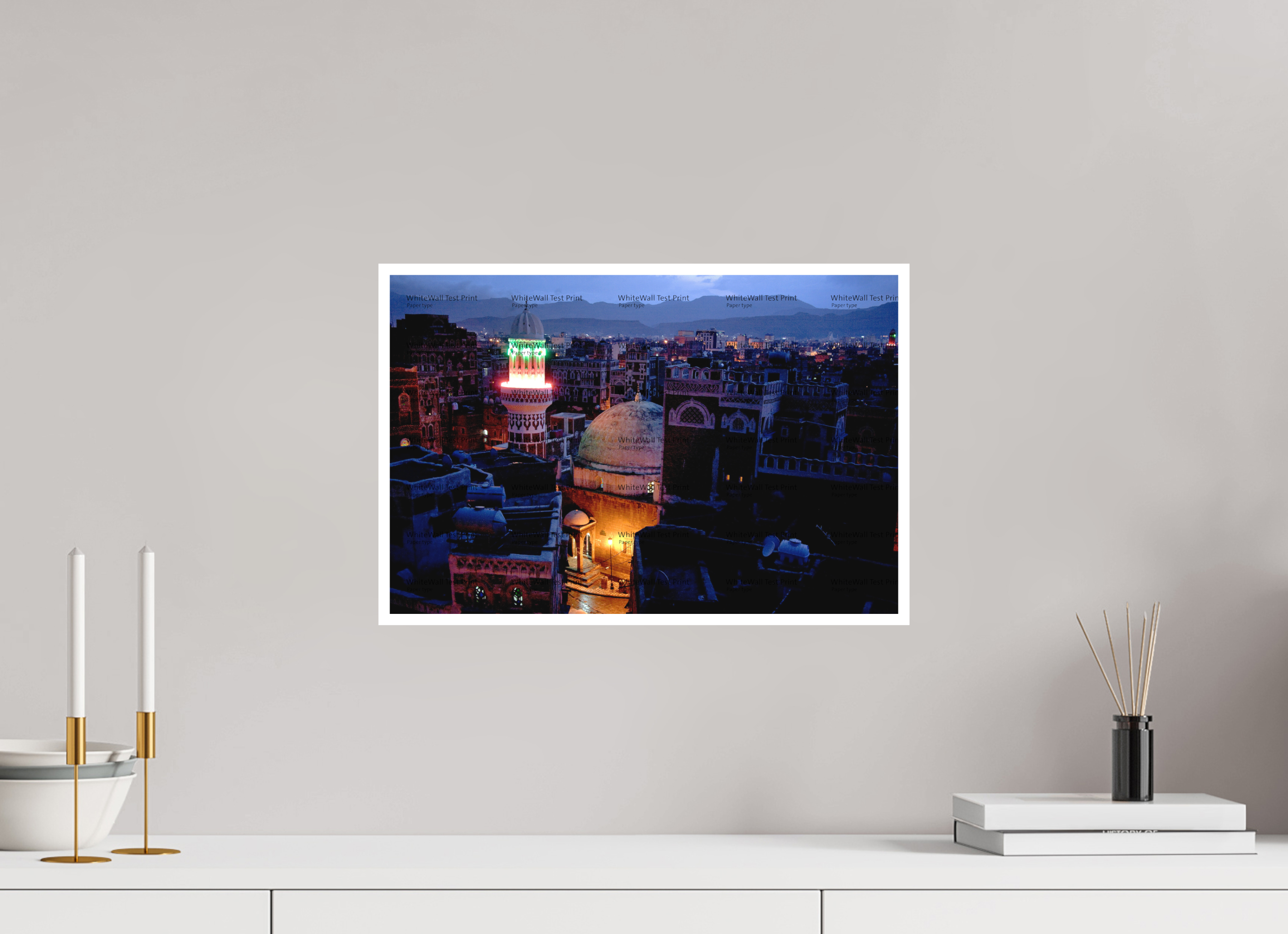 45 x 30 cm, Configuration Two (1cm border) The Night Before Ramadan