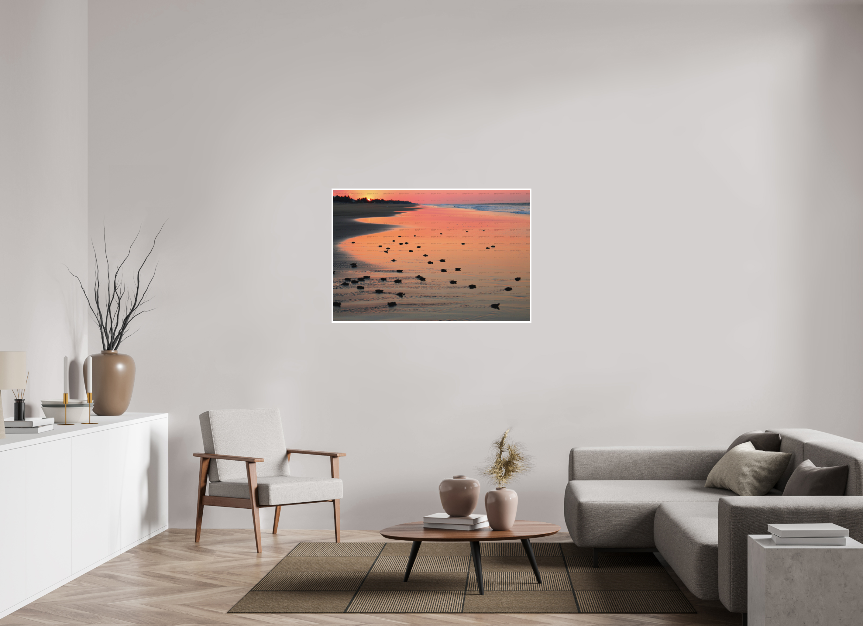 120 x 80 cm, Configuration Two (1cm border) Amphibia