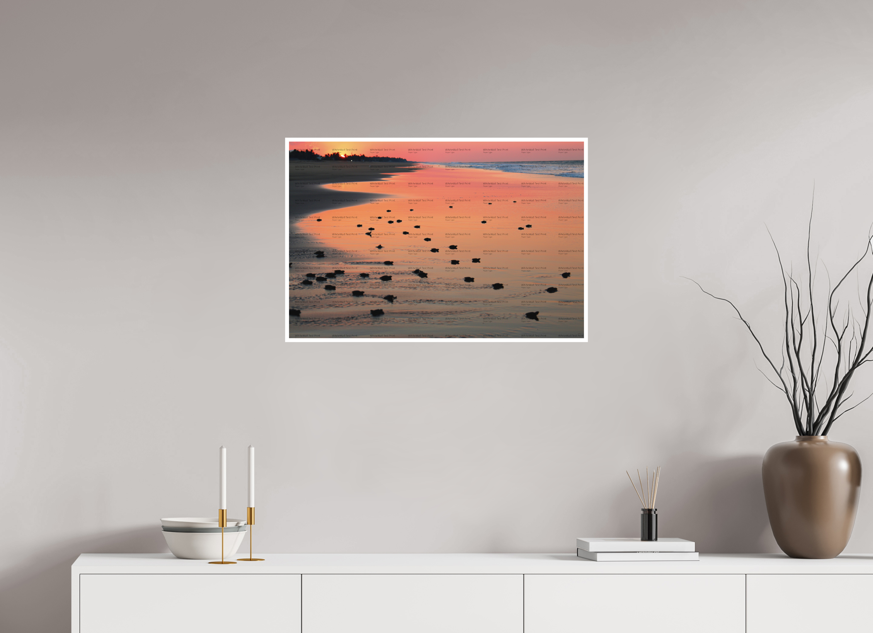 75 x 50 cm, Configuration Two (1cm border) Amphibia