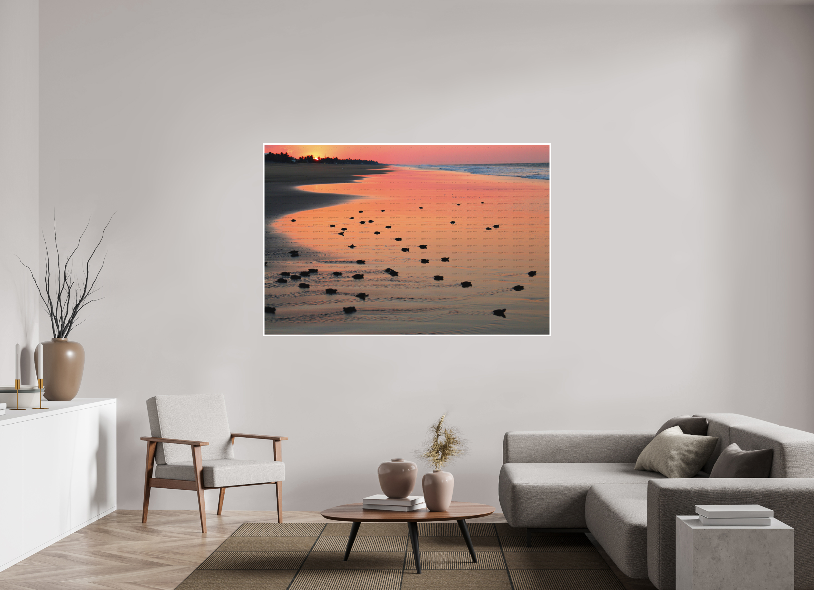 180 x 120 cm, Configuration Two (1cm border) Amphibia
