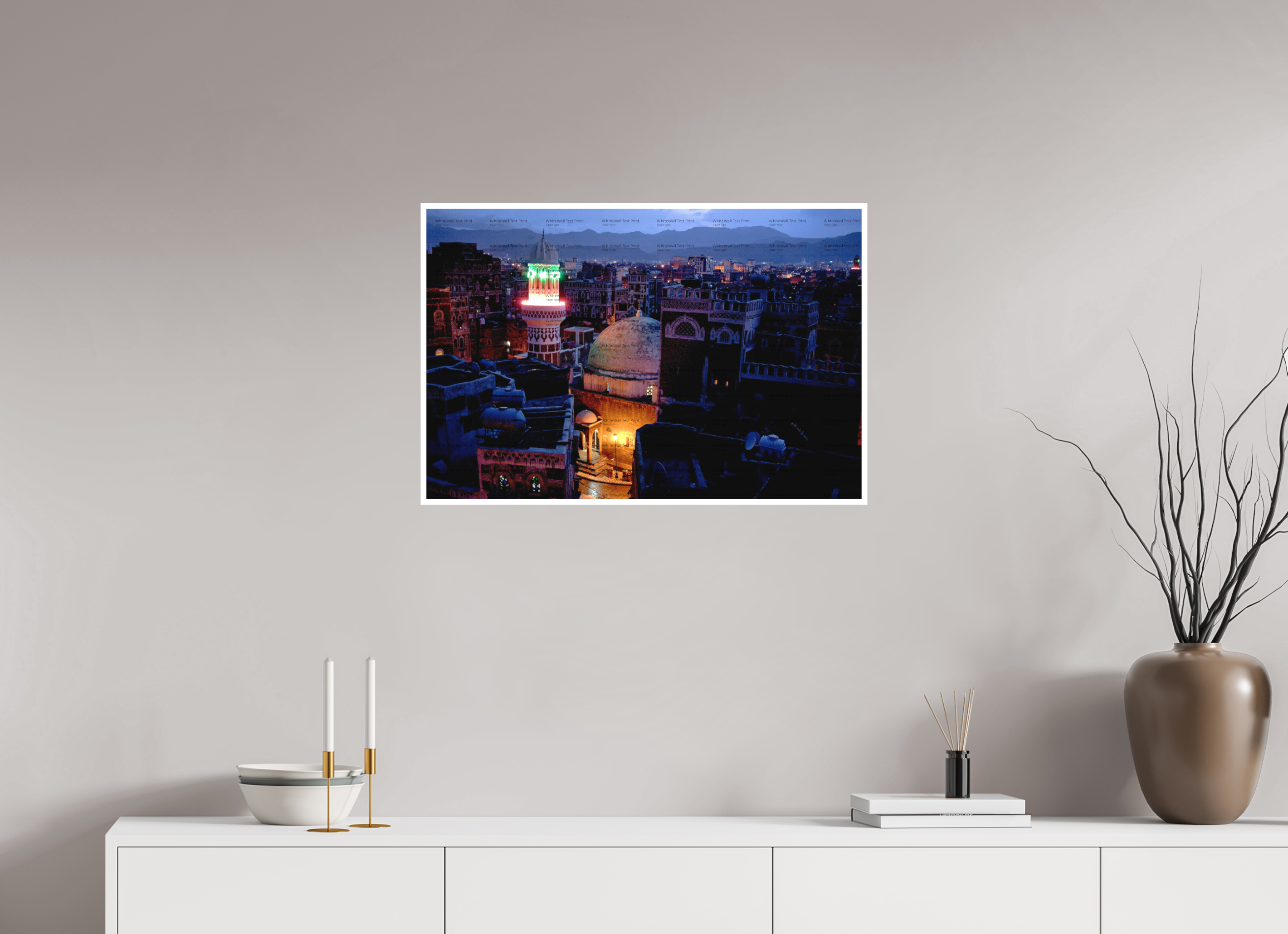 75 x 50 cm, Configuration Two (1cm border) The Night Before Ramadan