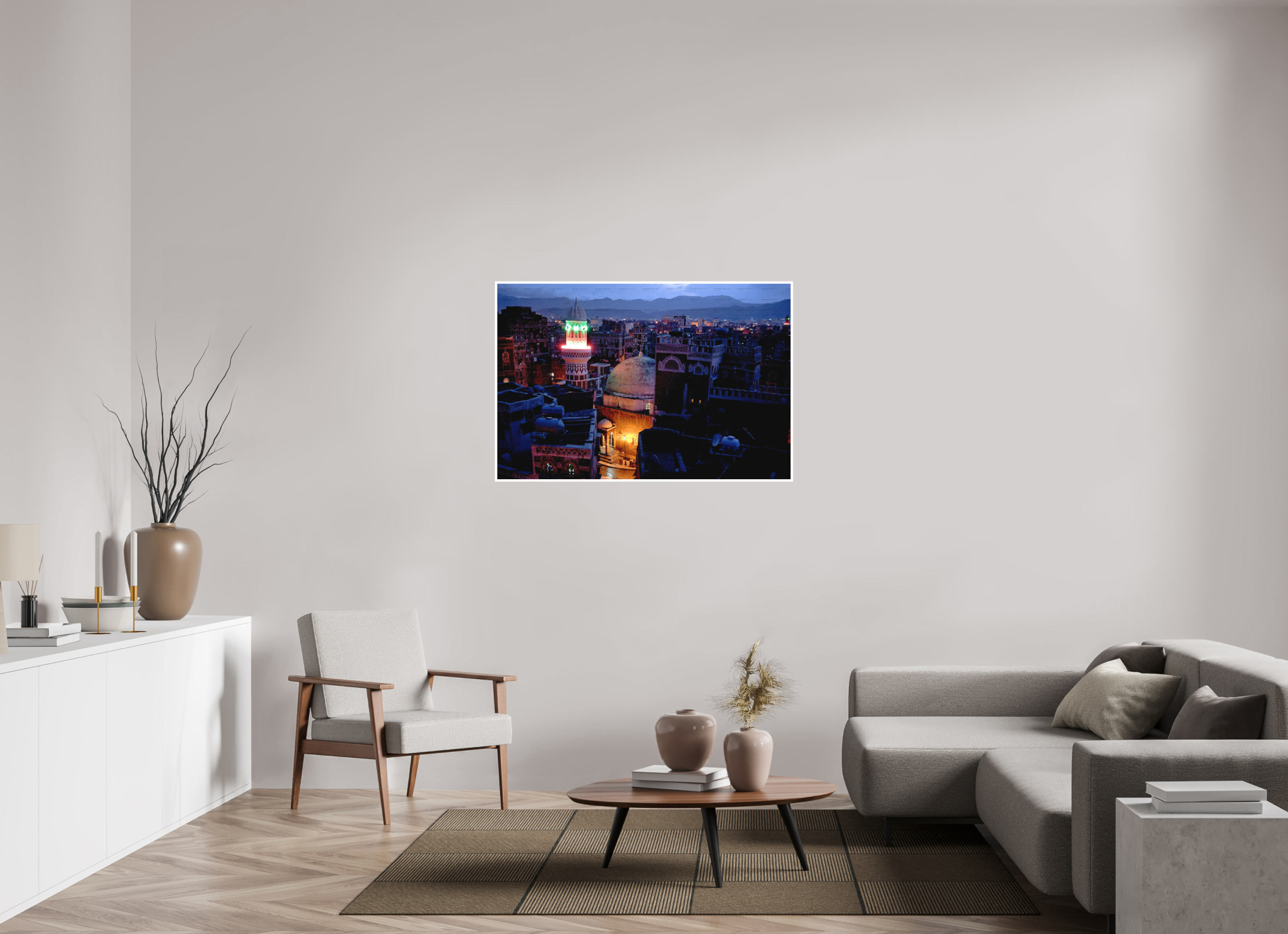 120 x 80 cm, Configuration Two (1cm border) The Night Before Ramadan