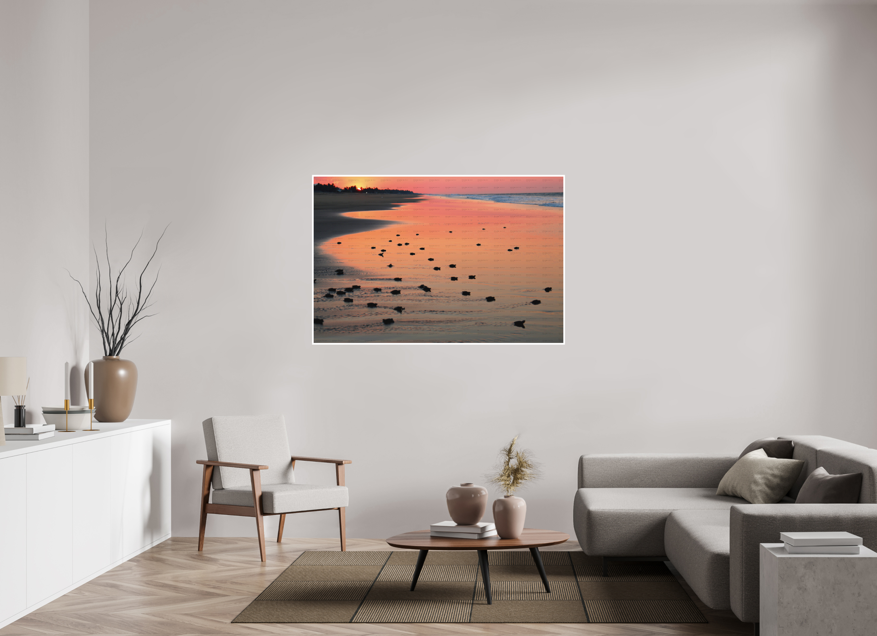 150 x 100 cm, Configuration Two (1cm border) Amphibia