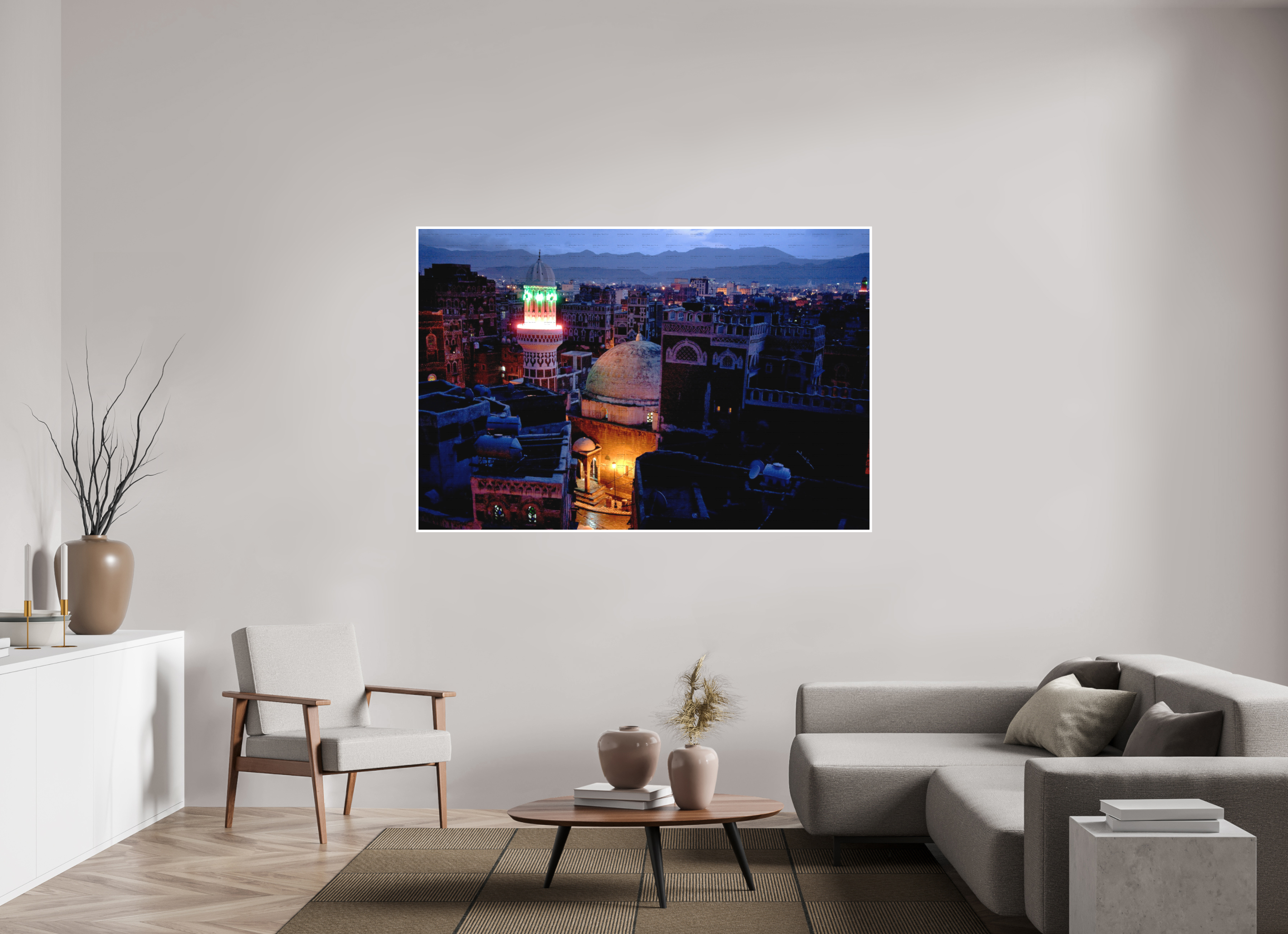 180 x 120 cm, Configuration Two (1cm border) The Night Before Ramadan