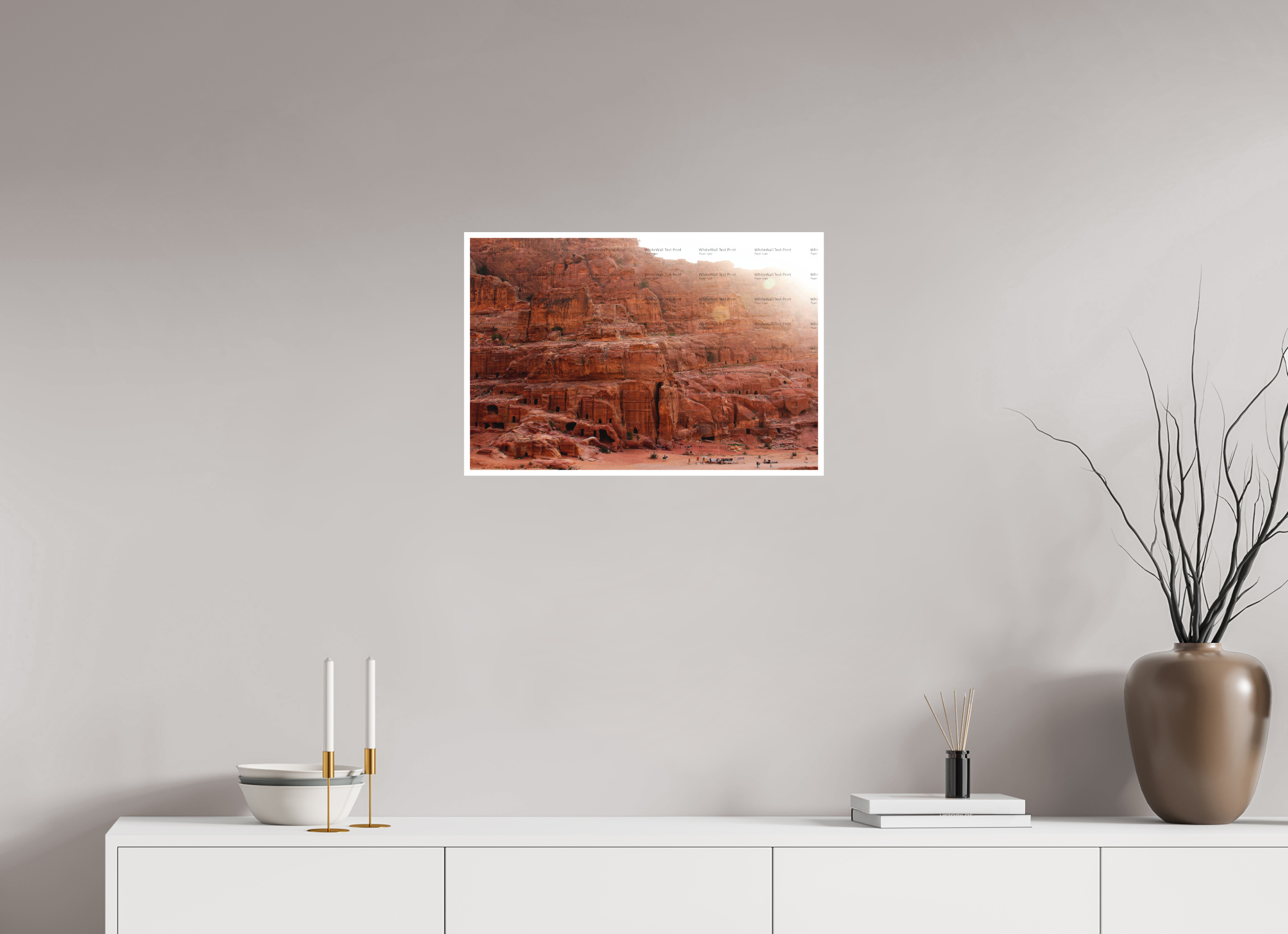 60 x 40 cm, Configuration Two (1cm border) The Rock (ٱلْبَتْرَاء)