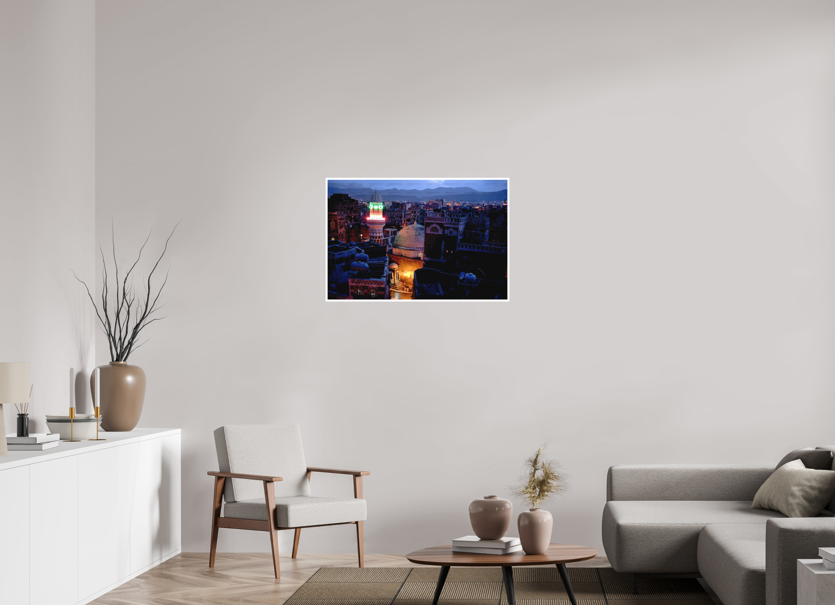 90 x 60 cm, Configuration Two (1cm border) The Night Before Ramadan